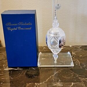 2013 Thomas Kincade "Blessings of Love" Crystal Ornament in box